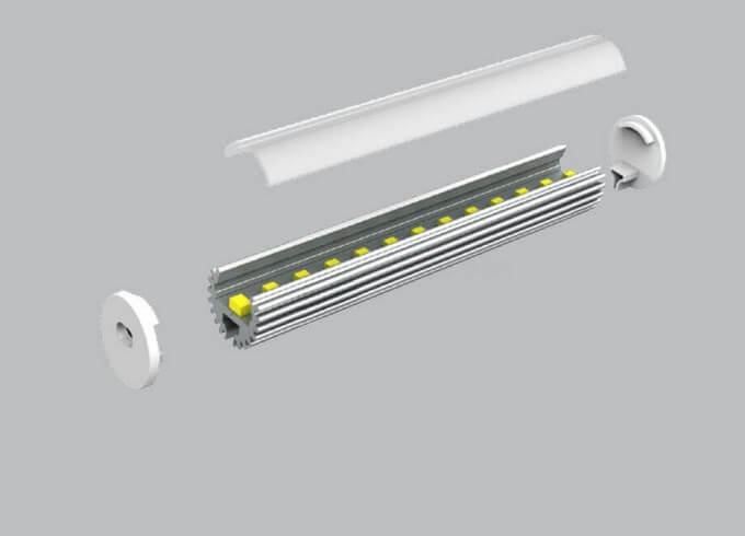 Round size led linear light fixture lightstec